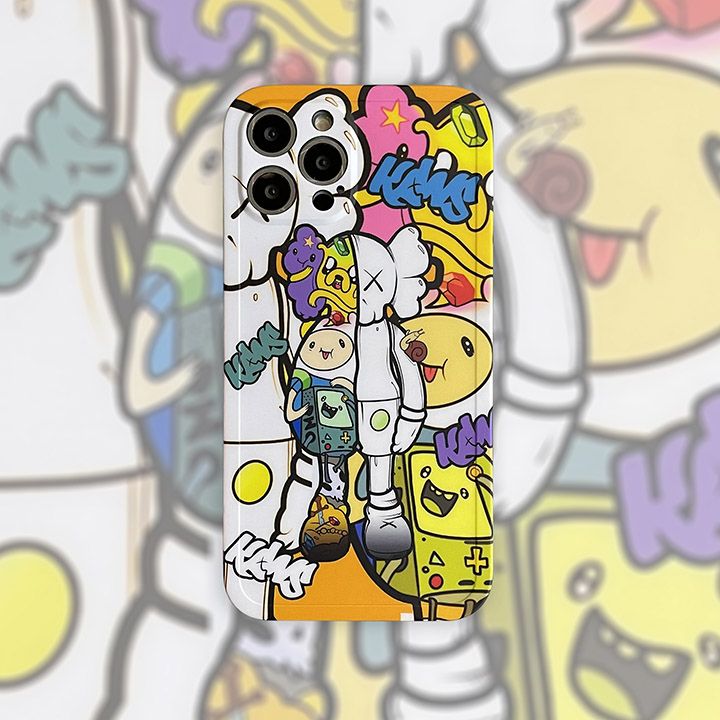 亮面 iphone 14 携帯ケース カウズ kaws